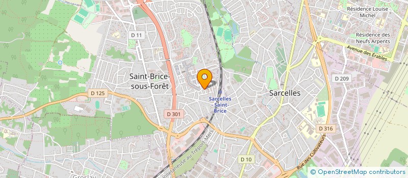 localisation de l'entreprise MADAME MORGANE BAUDOUIN à SAINT-BRICE-SOUS-FORET