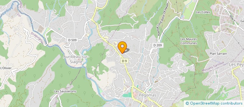 localisation de l'entreprise MADAME MORGANE BAY  PEGOMAS