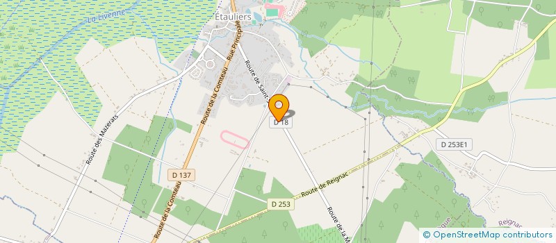 localisation de l'entreprise MADAME MORGANE BECAT  ETAULIERS