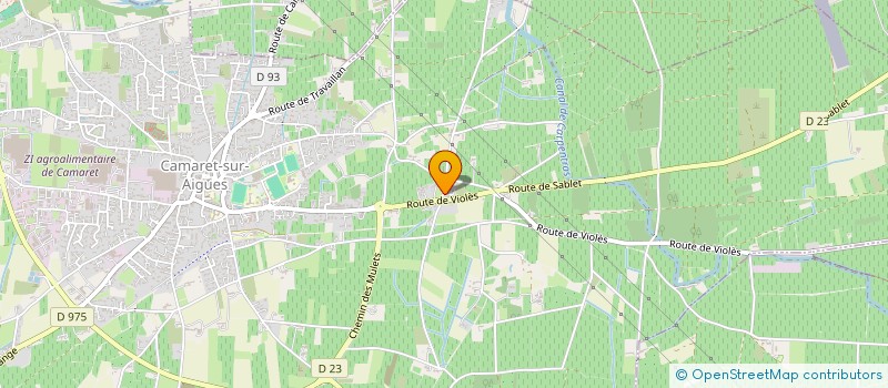 localisation de l'entreprise MADAME MORGANE BECHAMEIL à CAMARET-SUR-AIGUES