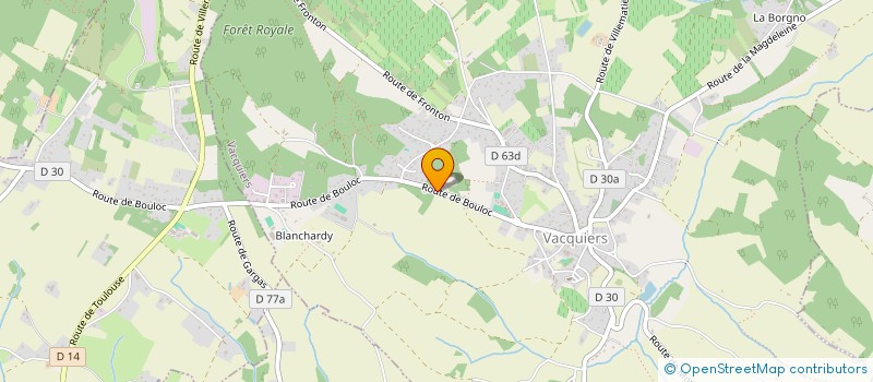 localisation de l'entreprise MADAME MORGANE BERNAD  VACQUIERS