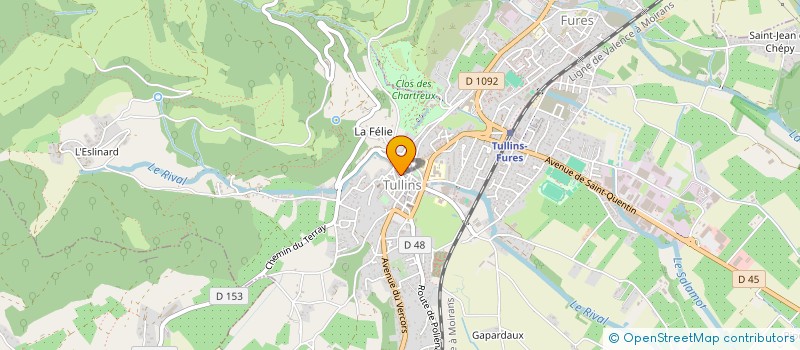 localisation de l'entreprise MADAME MORGANE BERNARD  TULLINS