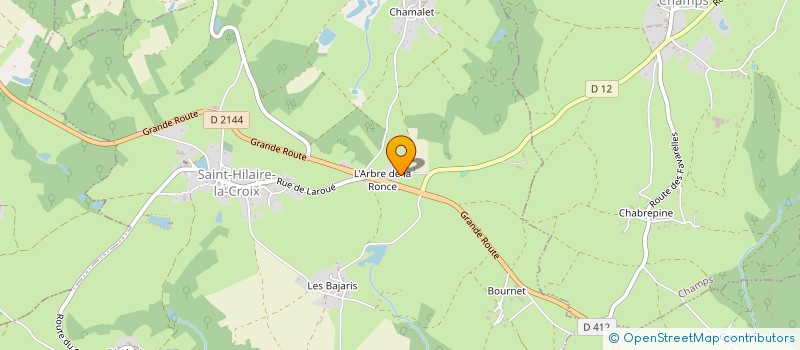 localisation de l'entreprise MADAME MORGANE BERRY  SAINT-HILAIRE-LA-CROIX