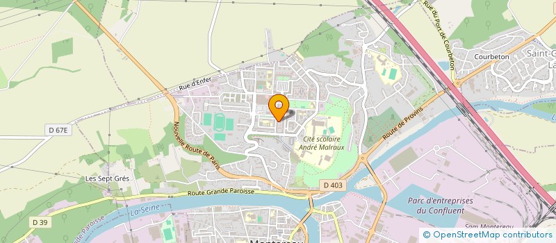 localisation de l'entreprise MADAME MORGANE BERTHEBAUD  MONTEREAU-FAULT-YONNE