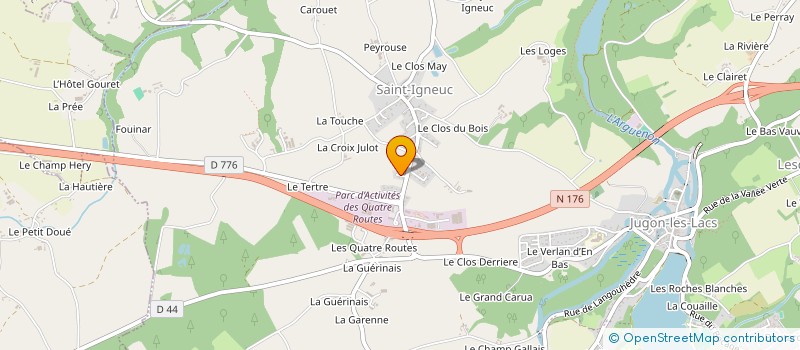 localisation de l'entreprise MADAME MORGANE BILLOT  JUGON-LES-LACS