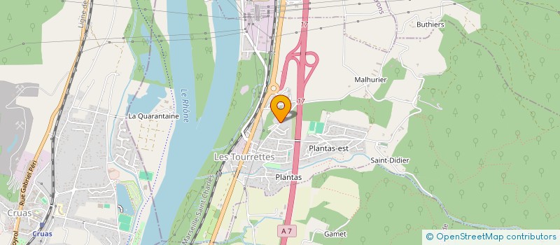 localisation de l'entreprise MADAME MORGANE BLIN  LES TOURRETTES