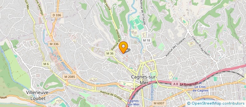 localisation de l'entreprise MADAME MORGANE BLOCHET  CAGNES-SUR-MER