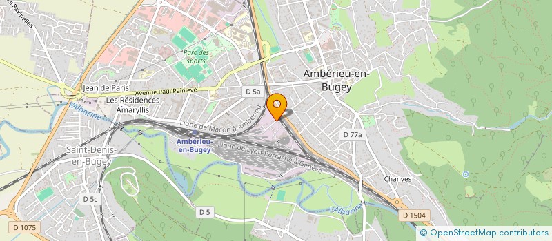localisation de l'entreprise MADAME MORGANE BLONDEAU à AMBERIEU-EN-BUGEY