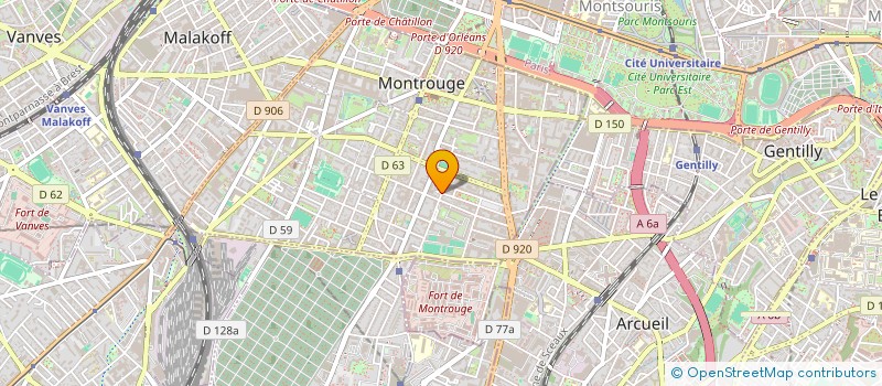 localisation de l'entreprise MADAME MORGANE BOUQUET  MONTROUGE