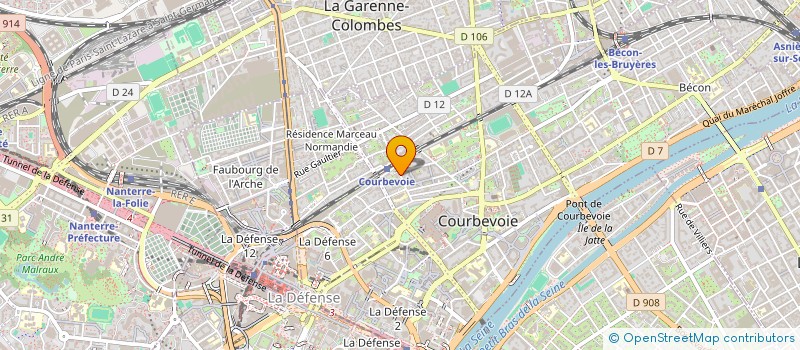 localisation de l'entreprise MADAME MORGANE BOURCOIS à COURBEVOIE