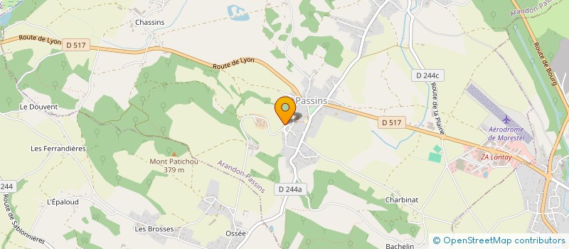 localisation de l'entreprise MADAME MORGANE BOUZIDI  ARANDON-PASSINS