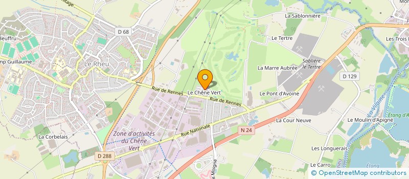 localisation de l'entreprise MADAME MORGANE BOUZIDI FRAVAL  LE RHEU