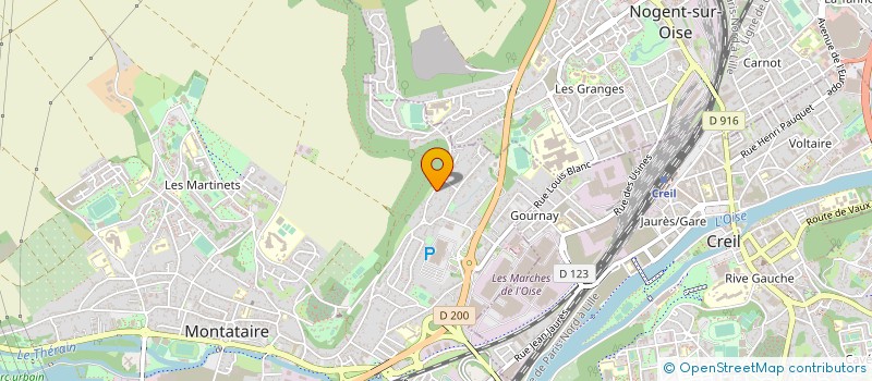 localisation de l'entreprise MADAME MORGANE BRICOGNE  MONTATAIRE