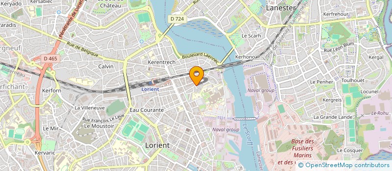 localisation de l'entreprise MADAME MORGANE BROUDIC  LORIENT