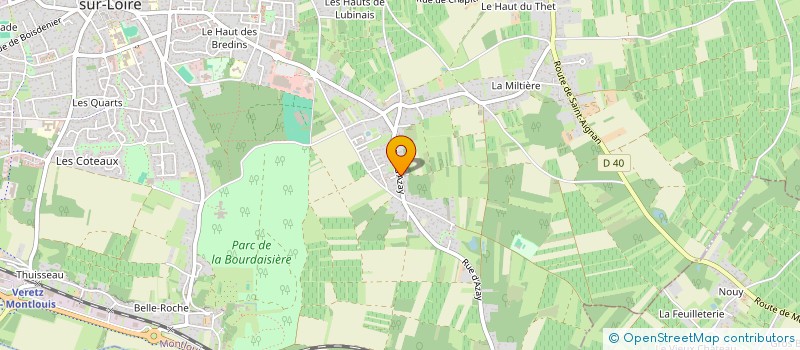 localisation de l'entreprise MADAME MORGANE BUDAIN  MONTLOUIS-SUR-LOIRE