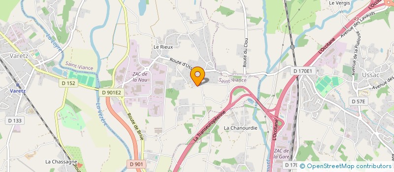 localisation de l'entreprise MADAME MORGANE BUFFIERE-DUBOIS  SAINT-VIANCE