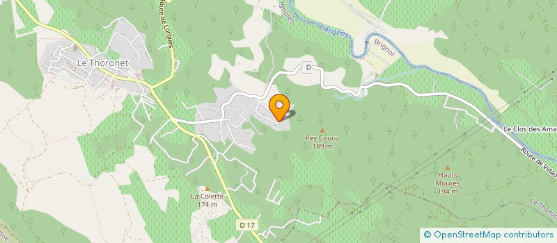 localisation de l'entreprise MADAME MORGANE BUSSERET  LE THORONET