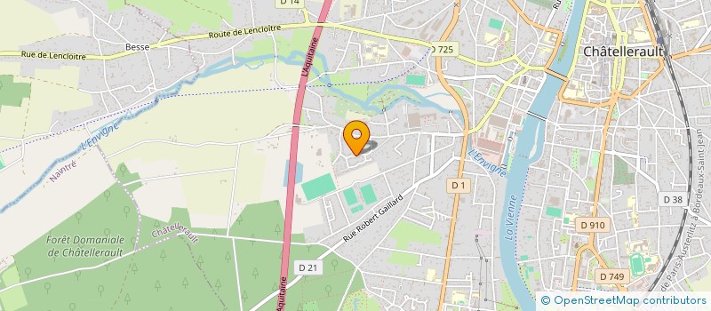 localisation de l'entreprise MADAME MORGANE CAILLEAU  CHATELLERAULT