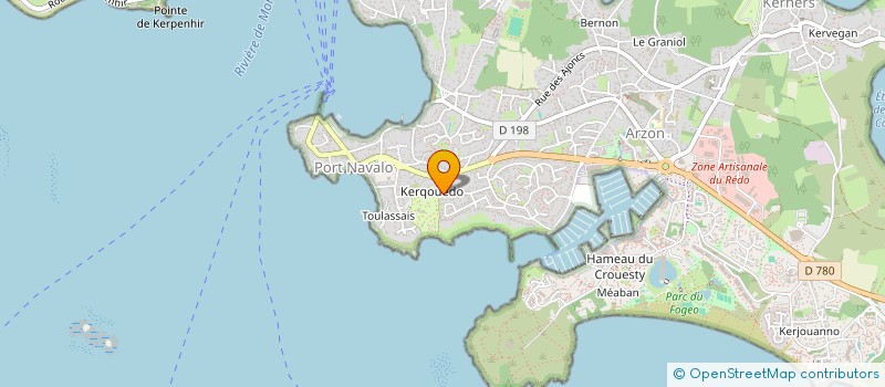 localisation de l'entreprise MADAME MORGANE CALAGE  ARZON