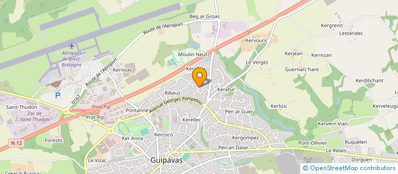 localisation de l'entreprise MADAME MORGANE CAM  GUIPAVAS