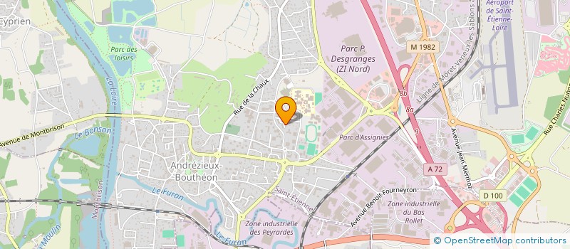 localisation de l'entreprise MADAME MORGANE CAMBI  ANDREZIEUX-BOUTHEON