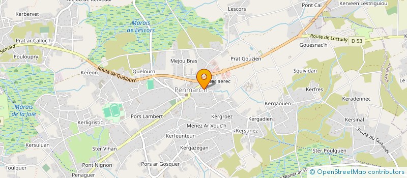 localisation de l'entreprise MADAME MORGANE CAMUS  PENMARCH