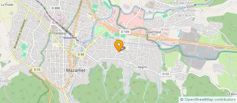 localisation de l'entreprise MADAME MORGANE CANO  MAZAMET