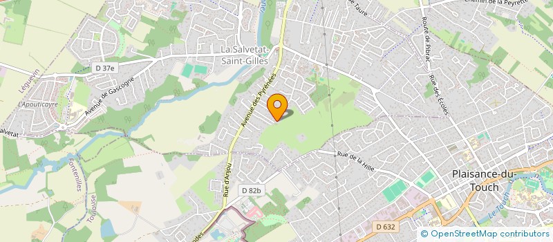 localisation de l'entreprise MADAME MORGANE CAPLAIN  LA SALVETAT-SAINT-GILLES