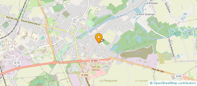 localisation de l'entreprise MADAME MORGANE CARON  BEUVRY