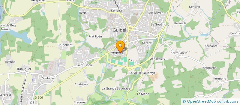 localisation de l'entreprise MADAME MORGANE CARRE à GUIDEL
