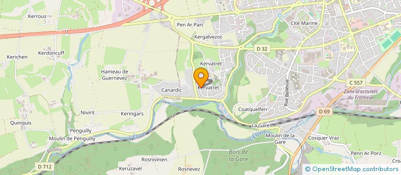 localisation de l'entreprise MADAME MORGANE CARRUETTE  LANDIVISIAU