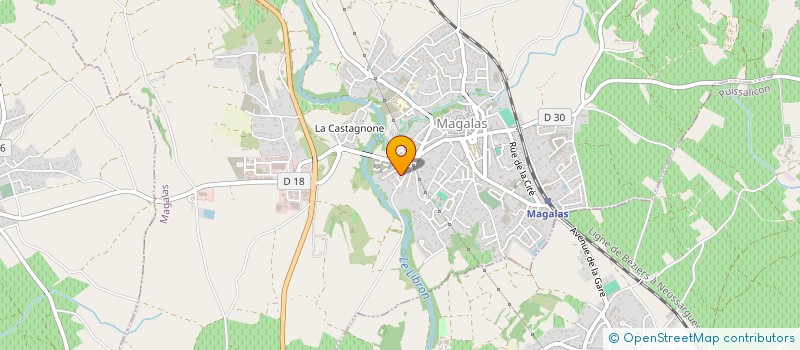 localisation de l'entreprise MADAME MORGANE CASELLES à MAGALAS