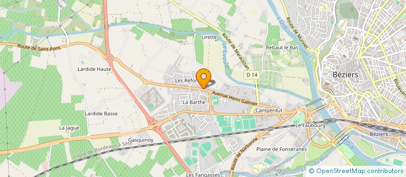 localisation de l'entreprise MADAME MORGANE CATALIN à BEZIERS