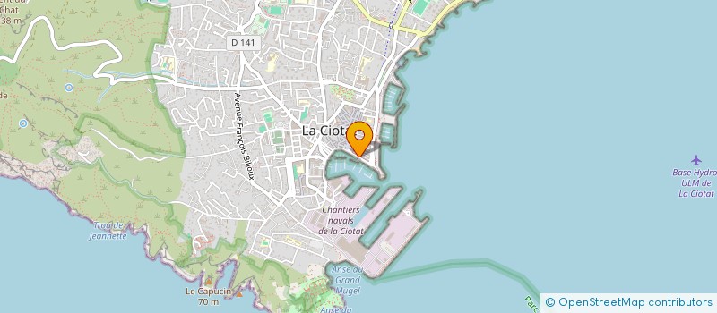 localisation de l'entreprise MADAME MORGANE CAVALIERI à LA CIOTAT