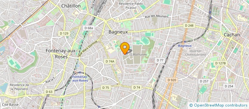 localisation de l'entreprise MADAME MORGANE CAYRE  BAGNEUX