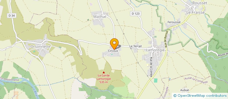 localisation de l'entreprise MADAME MORGANE CHABROL  LAMONTGIE