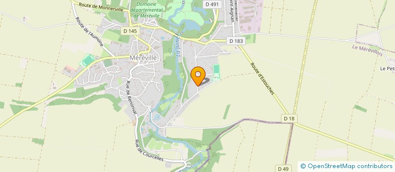 localisation de l'entreprise MADAME MORGANE CHAILLER  LE MEREVILLOIS