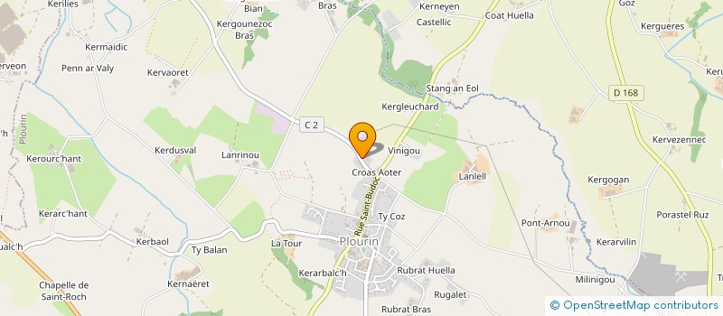 localisation de l'entreprise MADAME MORGANE CHARLEMEIN  PLOUGUIN