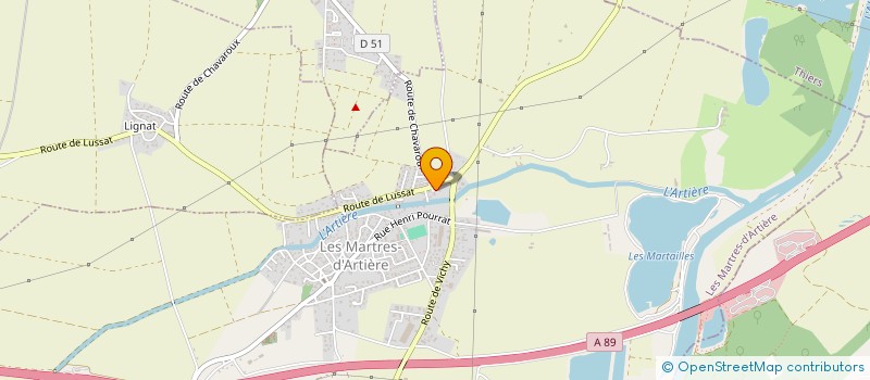 localisation de l'entreprise MADAME MORGANE CHENEVARD  LES MARTRES-D'ARTIERE