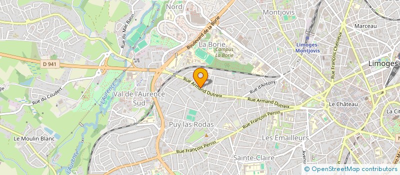 localisation de l'entreprise MADAME MORGANE CHOQUERT à LIMOGES