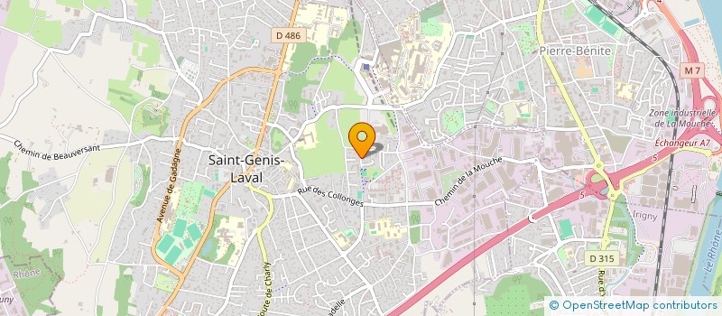 localisation de l'entreprise MADAME MORGANE CHOSSON  SAINT-GENIS-LAVAL