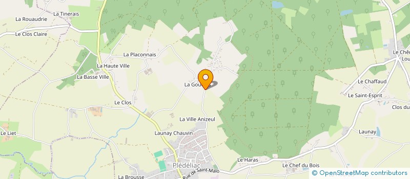 localisation de l'entreprise MADAME MORGANE CHOUET  PLEDELIAC