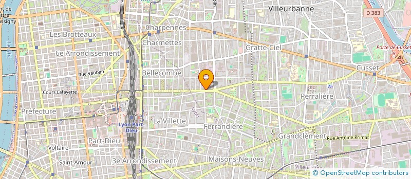 localisation de l'entreprise MADAME MORGANE COMPPER  VILLEURBANNE