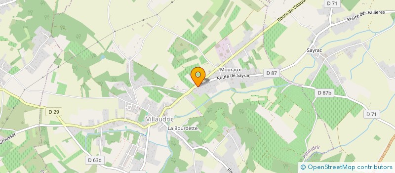 localisation de l'entreprise MADAME MORGANE COULAUD  VILLAUDRIC