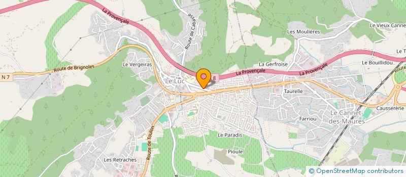 localisation de l'entreprise MADAME MORGANE CREUSET à LE LUC