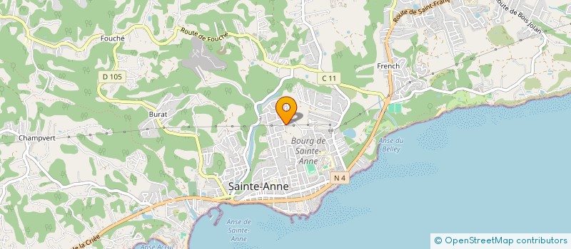 localisation de l'entreprise MADAME MORGANE DA SILVA  SAINTE-ANNE