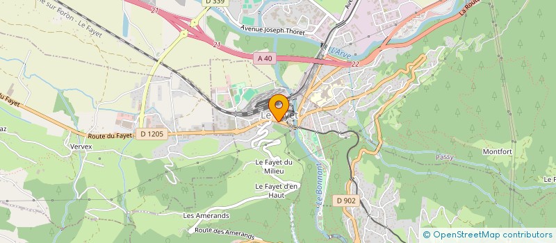 localisation de l'entreprise MADAME MORGANE DAL MAGRO  SAINT-GERVAIS-LES-BAINS