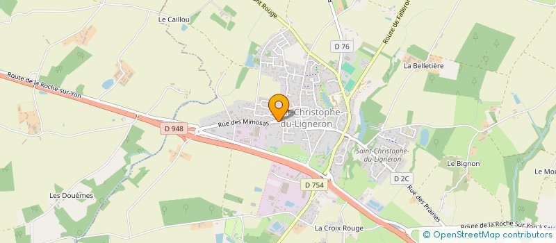 localisation de l'entreprise MADAME MORGANE DAMPIERRE  SAINT-CHRISTOPHE-DU-LIGNERON