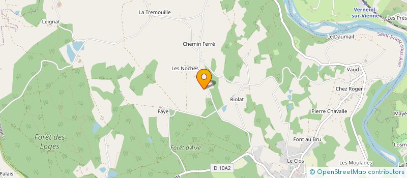 localisation de l'entreprise MADAME MORGANE DAURAT à SAINT-PRIEST-SOUS-AIXE