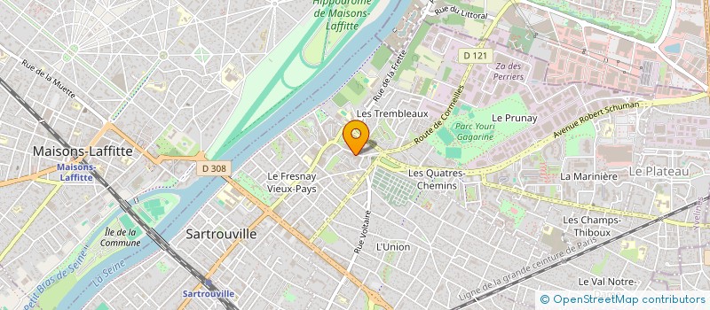 localisation de l'entreprise MADAME MORGANE DELAGE  SARTROUVILLE